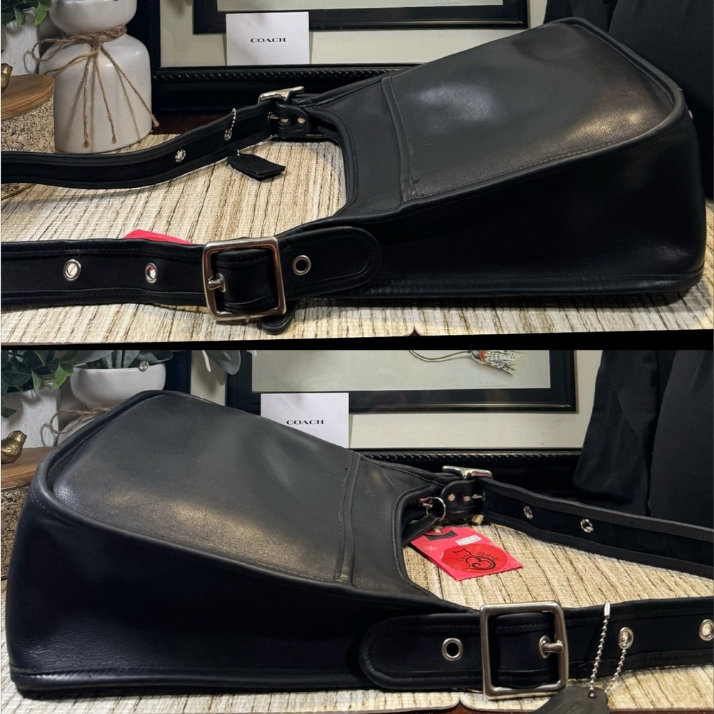 ❤️SOLD❤️Vintage Coach Black Legacy Zip Bag #9966 - Picture 3 of 10